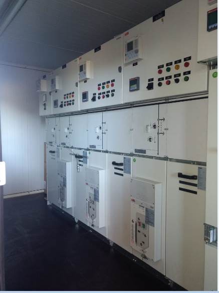 SALA ELECTRICA 13,2 KV DE CELDAS UNIMIX ABB
